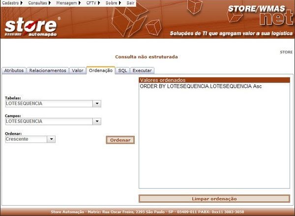 Consultas nao Estruturadas guia Ordenação